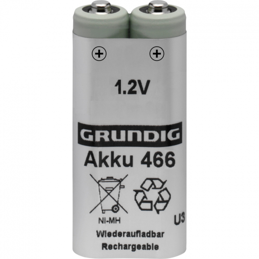 Grundig Akkupack 466 GZS2100 Digta 420 AAA 1000mAh 2 St./Pack., - 721006900