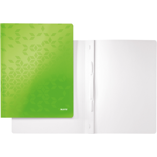 Leitz Schnellhefter WOW 30010054 DIN A4 250g Karton grün, - 125056868