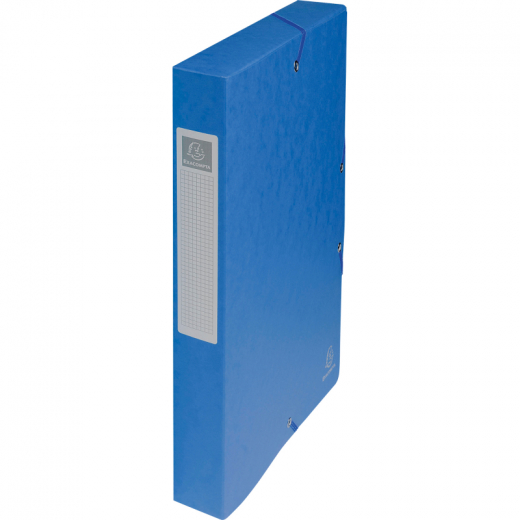 Exacompta Heftbox Exabox 50402E DIN A4 40mm Karton blau, - EXC50402E