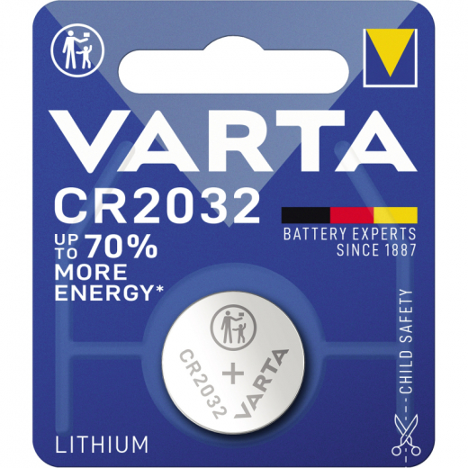 Varta Knopfzelle 06032101401 CR2032 3V 230mAh Lithium, - VAR06032