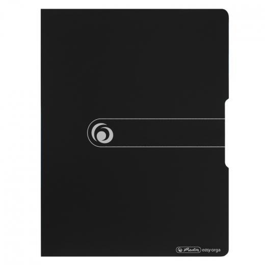 Herlitz Klemmbrettmappe 11217221 DIN A4 Polyfoam schwarz, - HLZ11217221