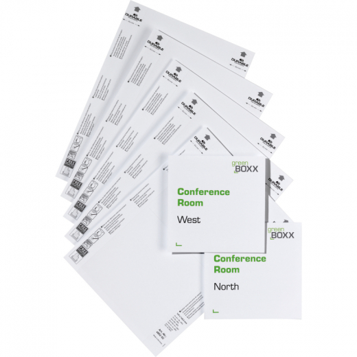 DURABLE Einsteckschild DOOR SIGN REFILL 485202 149x148mm 20 St./Pack, - DUR4852