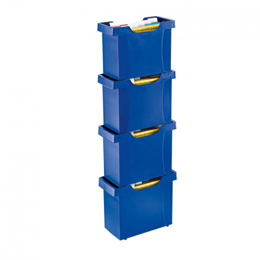 Leitz Hängebox Uni-Box Plus 19080035 Polystyrol blau,