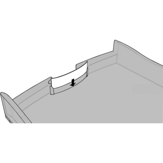 HAN Schubladenbox IMPULS 1013-63 DIN A4/C4 4Fächer offen l.gr/tr,