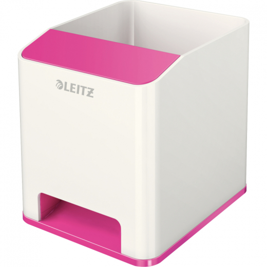 Leitz Stifteköcher WOW 53631023 weiß/pink, - LEI53631023