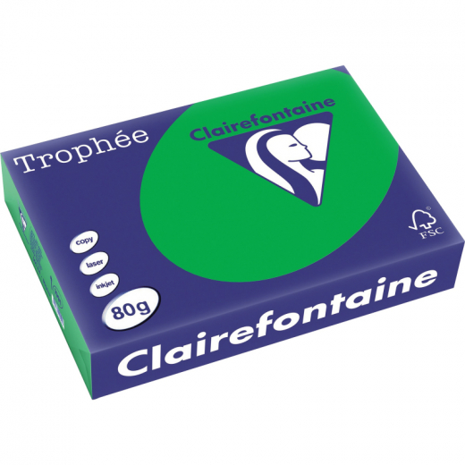 Clairefontaine Kopierpapier 1991C A4 80g billardgrün 500Bl., - 8010041