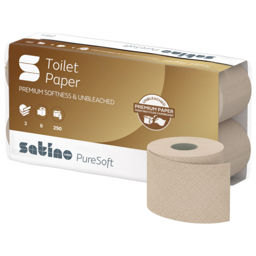 Satino Toilettenpapier PureSoft 076970 8 St./Pack., - 446024400