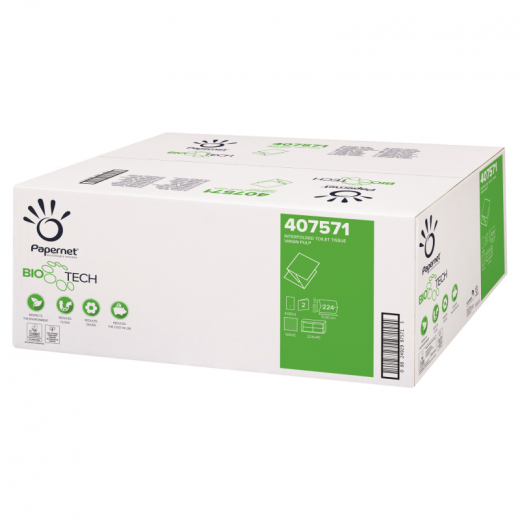 Papernet Toilettenpapier Einzel 407571 2lg 224Bl 40St, - 446026700