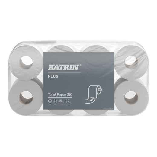 Katrin Toilettenpapier Plus 11711 3lg. 250Blatt 8Rl.,