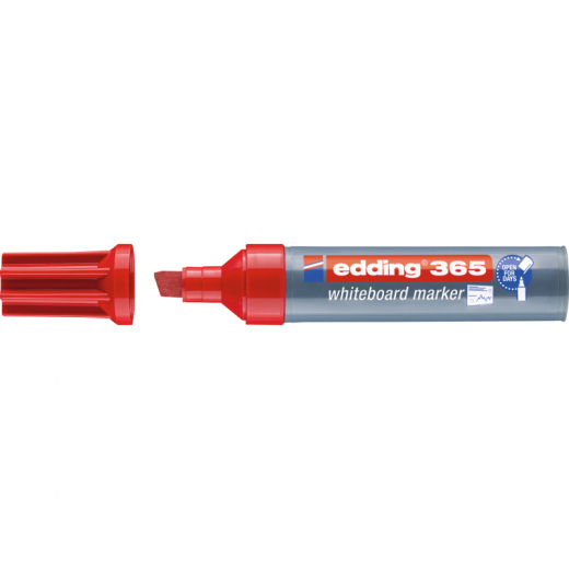 edding Whiteboardmarker 365 4-365002 2-7mm Keilspitze rot, - 13012896