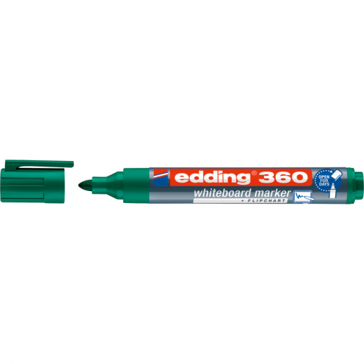 edding Boardmarker 360 4-360004 1,5-3mm Rundspitze nachfüllbar gn, - EDD360GN