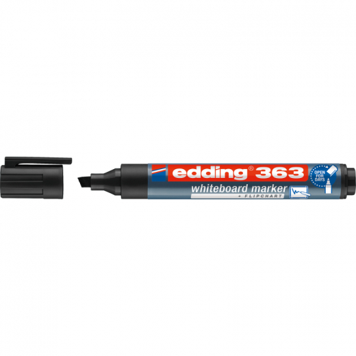 edding Whiteboardmarker 363 4-363001 1-5mm Keilspitze schwarz,