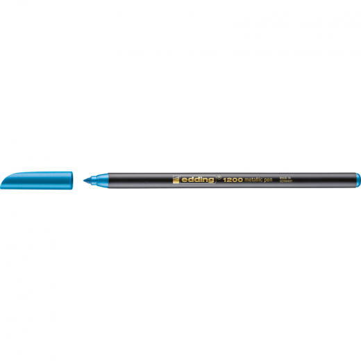 edding Fasermaler 1200 metallic colourpen 4-1200073 1-3mm blau, - 10553929