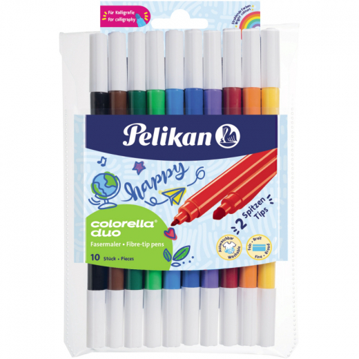 Pelikan Faserschreiber Colorella duo C407/10 973172 10 St./Pack., - PEL973172