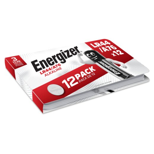 Energizer Knopfzelle LR44/A76 E303693200 Alkali 12St., - 190026680
