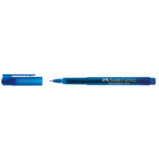 Faber-Castell Fineliner BROADPEN 1554 155451 0,8mm blau, - 18013462