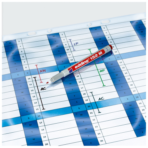 edding Folienschreiber 152 M 4-152004 non-permanent grün,