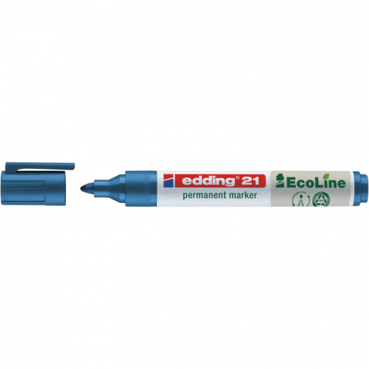 edding Permanentmarker 21 EcoLine 4-21003 1,5-3mm Rundspitze blau,