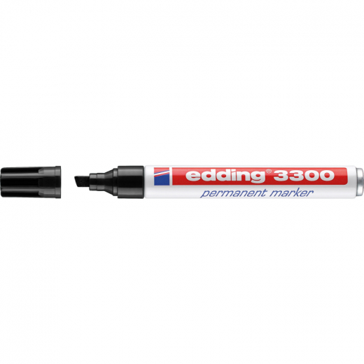 edding Permanentmarker 3300 4-3300001 1-5mm Keil schwarz, - EDD3300SW