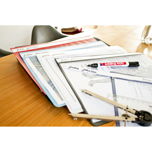 edding Permanentmarker 400 4-400002 1mm nachfüllbar Rundspitze rot, - EDD400RT