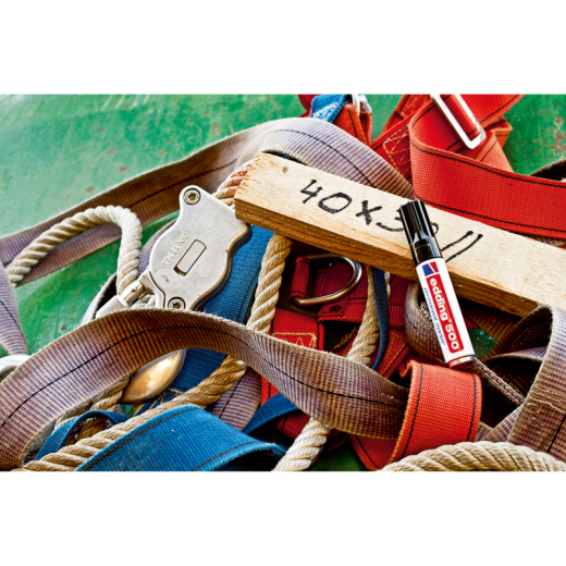 edding Permanentmarker 500 4-500004 2-7mm nachfüllbar Keilspitze grün,