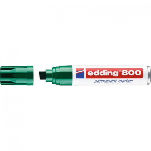 edding Permanentmarker 800 4-800004 4-12mm Keilspitze nachfüllbar gn, - EDD800GN