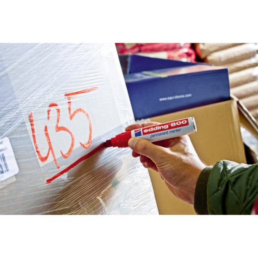 edding Permanentmarker 800 4-800001 4-12mm Keilspitze nachfüllbar sw,