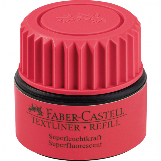 Faber-Castell Nachfülltusche TEXTLINER 1549 154921 25ml rot, - 709788