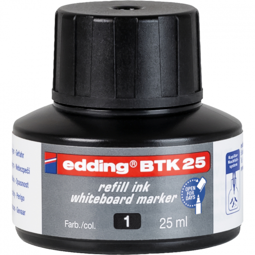 edding Nachfülltusche 4-BTK25001 refill-service 25ml schwarz, - EDDBTK25SW