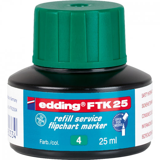 edding Nachfülltusche 4-FTK25004 25ml grün, - EDDFTK25GN