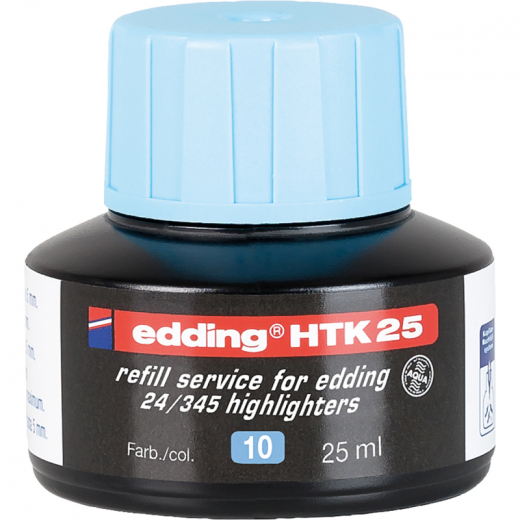 edding Nachfülltusche HTK25 4-HTK25010 25ml hellblau, - EDDHTK25010