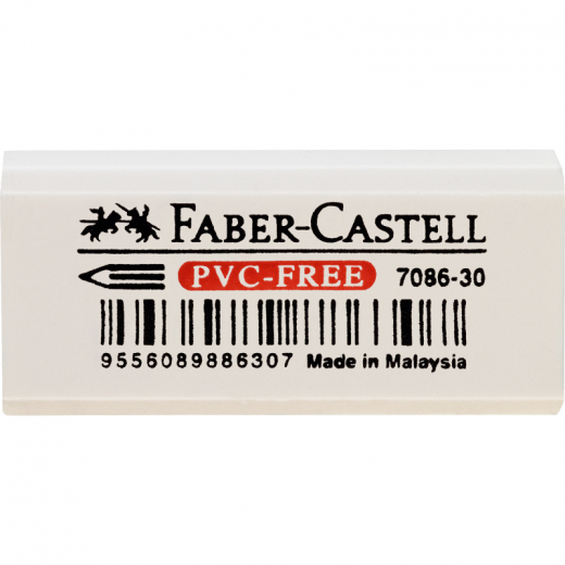 Faber-Castell Radierer 7086-30 188730 18x12x41mm Kunststoff weiß,