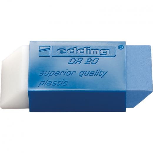 edding Radierer DR 20 4-DR20 Kunststoff transparent/blau, - 10518283