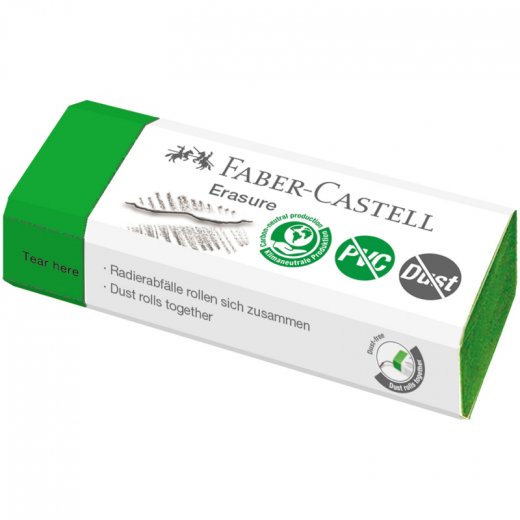 Faber-Castell Radierer PVC-/Dust-free, - 507083920