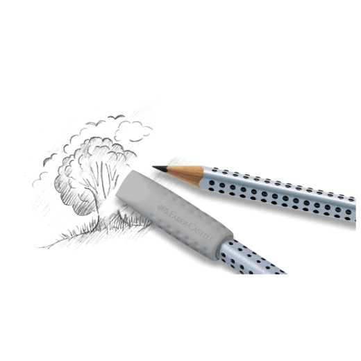 Faber-Castell Radierer Eraser CAP GRIP 2001 gr 2St,