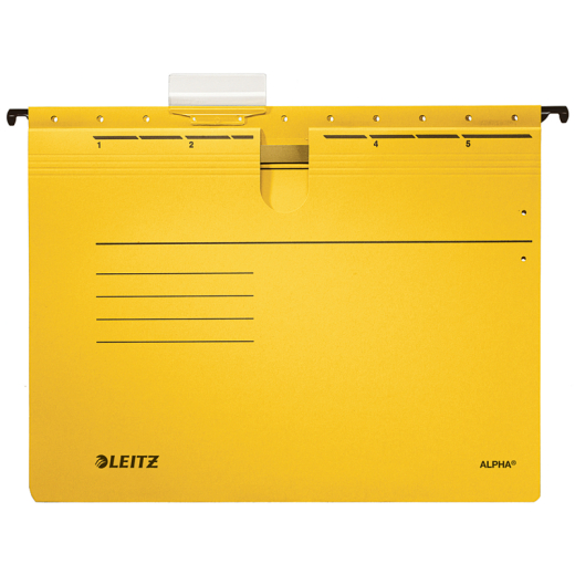 Leitz Hängehefter ALPHA 19840015 A4 kfm. Heftung gelb 25 St./Pack.,