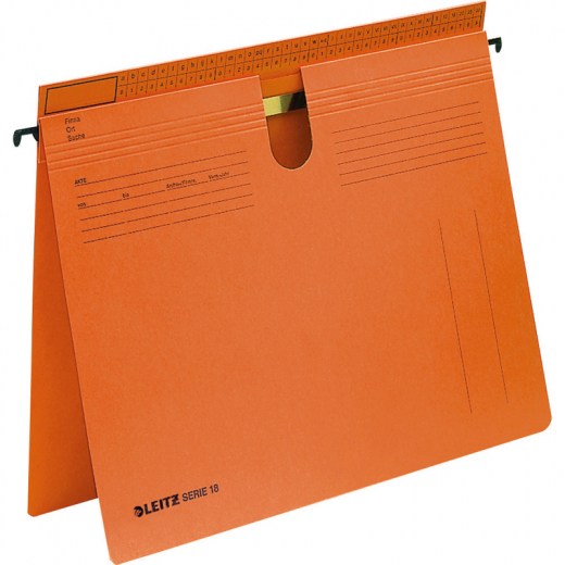 Leitz Hängehefter SERIE 18 18140045 A4 Manilakarton orange 50 St./Pack., - 122033420