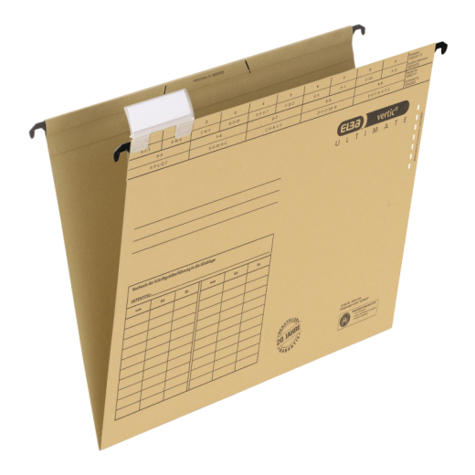 ELBA Hängemappe vertic ULTIMATE 100331249 DIN A4 Karton naturbraun, - ELB85440