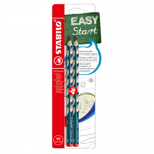 STABILO Bleistift EASYgraph B-39890-10 re HB 2St, - 306002160