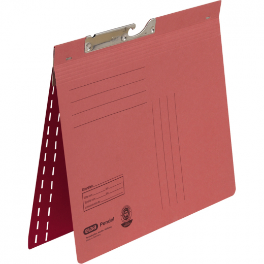 ELBA Pendelhefter 100560105 DIN A4 kfm. Heftung 320g Karton rot, - 61690461