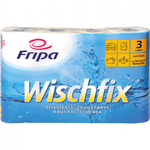 Fripa Küchenrolle 3014006 3-lagig 4 Rl./Pack., - 446021000