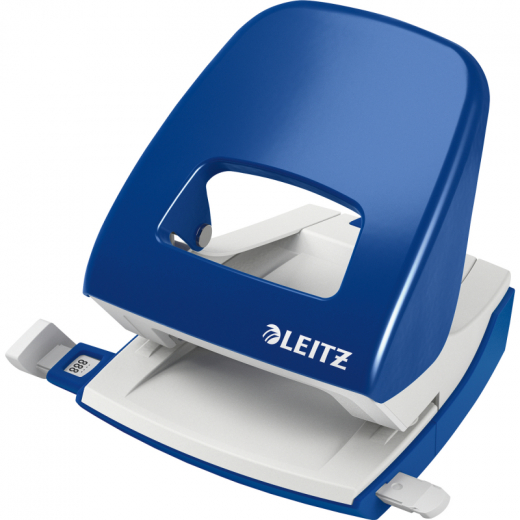 Leitz Locher NeXXt 50080035 max. 30Bl. Metall blau, - LEI5008BL