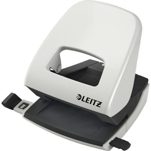 Leitz Locher NeXXt 50080085 max. 30Bl. Metall grau, - LEI5008GR