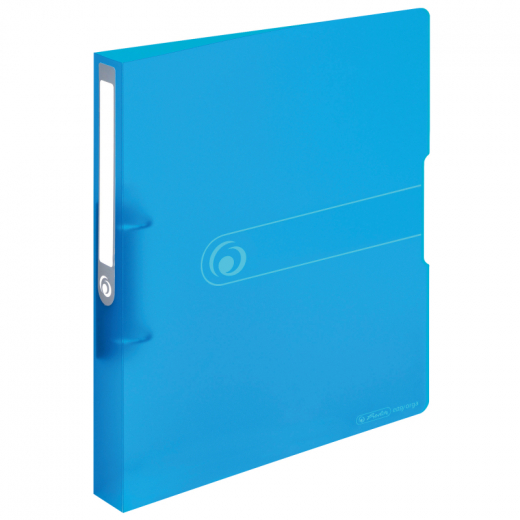 Herlitz Ringbuch 11205762 DIN A4 2Ringe 38cm transparent blau, - 521557001