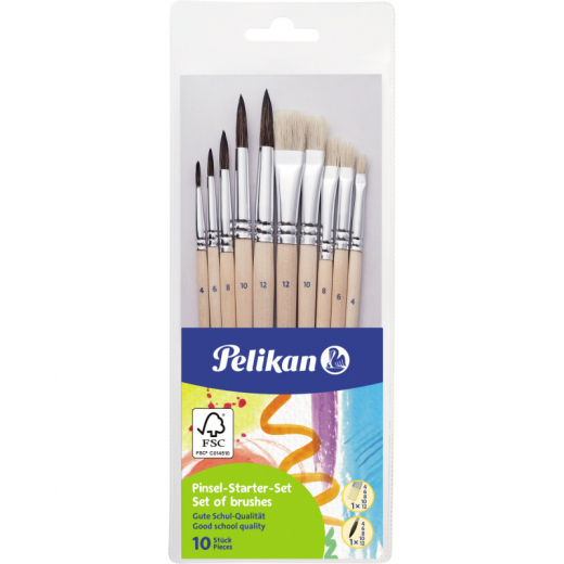 Pelikan Pinsel-Set PI10/SB 700405 sortiert 10 St./Pack., - 566451