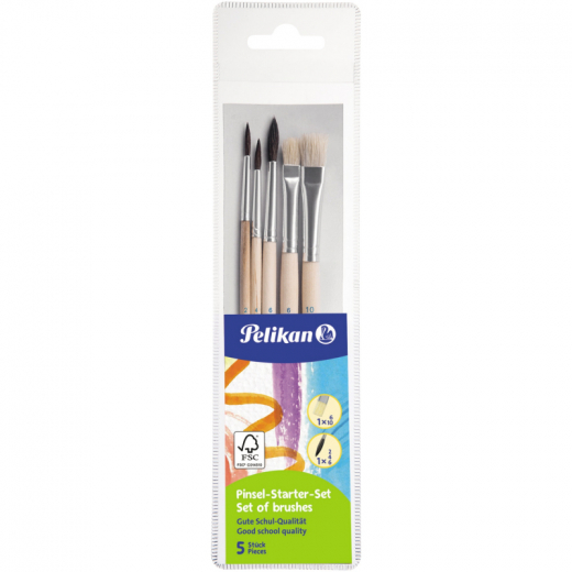 Pelikan Pinsel-Set PI5/SB 718163 sortiert 5 St./Pack., - PEL718163