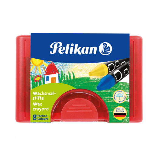 Pelikan Wachsmalstift 665/8 WF 723148 sortiert 8 St./Pack., - PEL723148