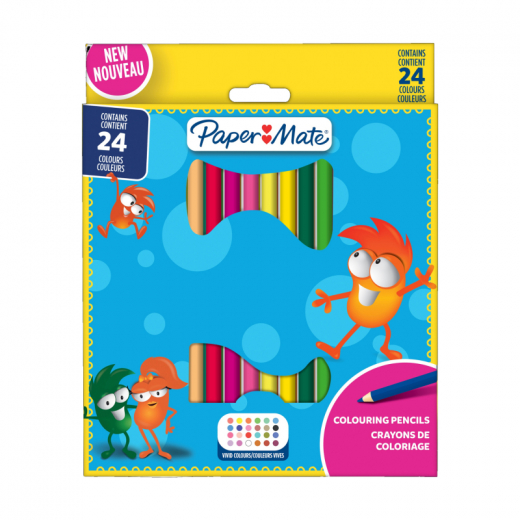 Paper Mate Kids Buntstift 2166489 sort. 24St., - 222063799