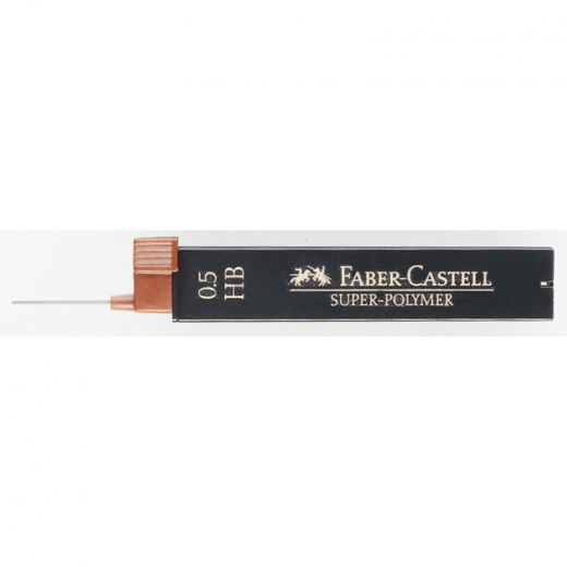 Faber-Castell Feinmine SUPER POLYMER 120500 HB 0,5mm 12St., - 708588