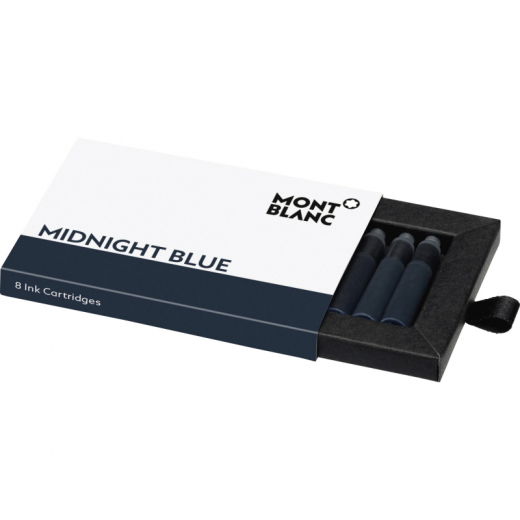 Montblanc Tintenpatrone 128199 mitternachtsblau 8 St./Pack., - 313015550